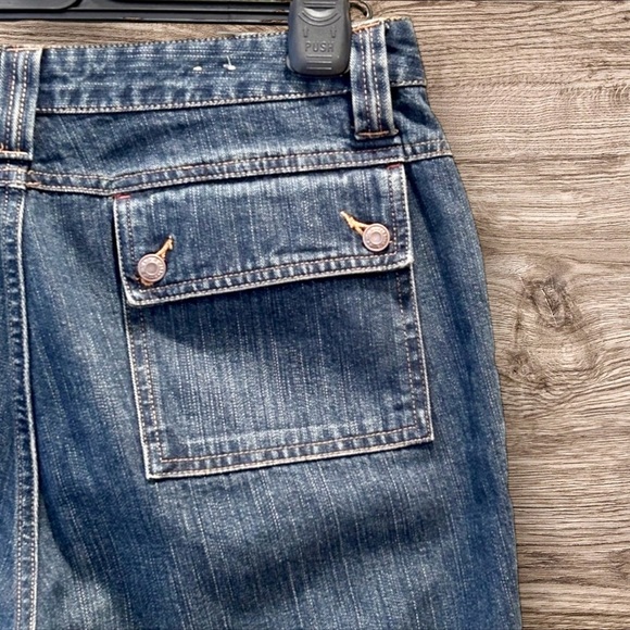 OLD NAVY Size 12 Y2K Cargo Denim Slight Flare Jeans - Picture 4 of 6